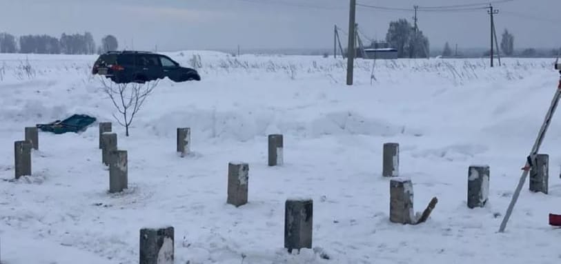 Фундамент на забивных ЖБ сваях