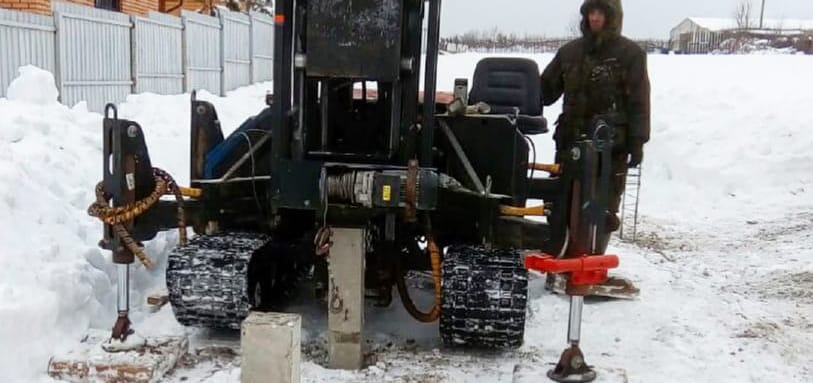 Фундамент на забивных ЖБ сваях