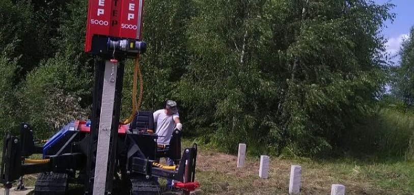 Фундамент на забивных ЖБ сваях
