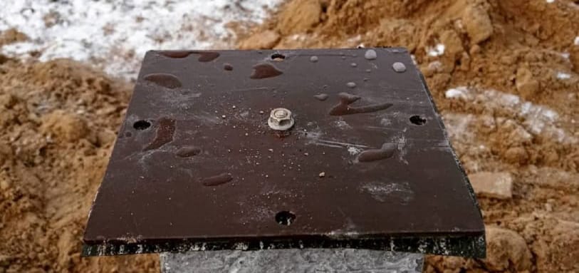 Фундамент на забивных ЖБ сваях