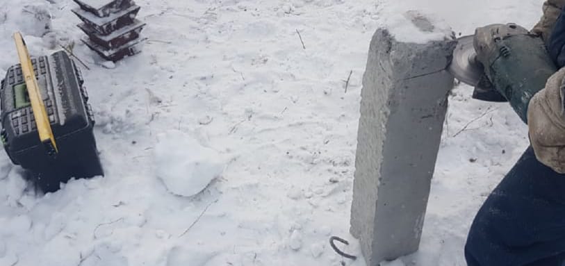 Фундамент на забивных ЖБ сваях